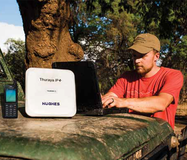 Thuraya technology helps photographer capture the inside story of a pride of lions in Zambia